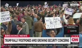 trump rally postponed