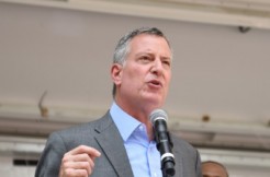 bill de blasio, shutterstock and a katz