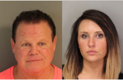 Jerry Lawler and Lauryn McBridge Mugshots via Shelby County Sheriffs Office.jpg