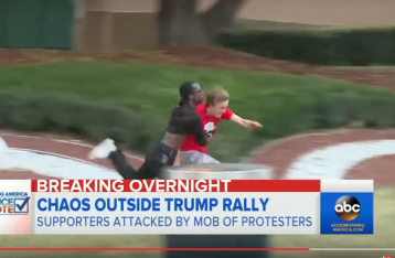 San Jose Trump Agitators Screengrab via ABC News