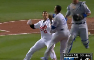 Orioles' Manny Machado charges mound to ignite bench-clearing brawl, MLB