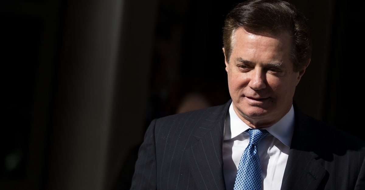 WASHINGTON, DC - FEBRUARY 28: Paul Manafort, former campaign manager for Donald Trump, exits the E. Barrett Prettyman Federal Courthouse, February 28, 2018 in Washington, DC. This is Manafort’s first court appearance since his longtime deputy Rick Gates pleaded guilty last week in special counsel Robert Mueller’s Russia probe.