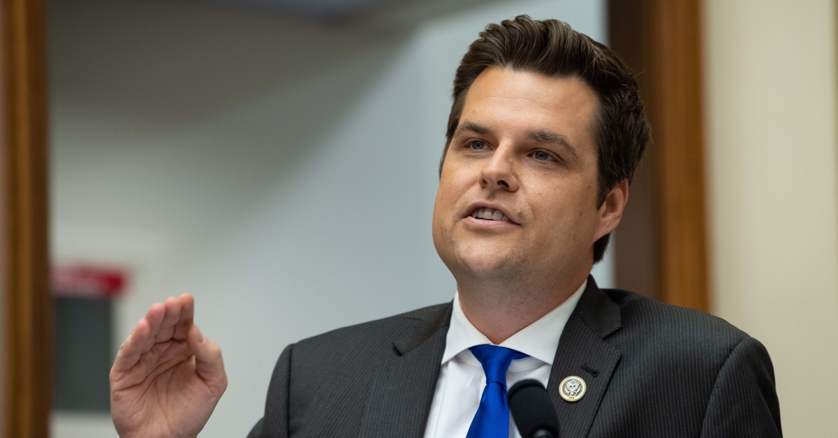 Rep Matt Gaetz Claims Theres An Elaborate Extortion Scheme Against Him After Report On Doj Sex 2144