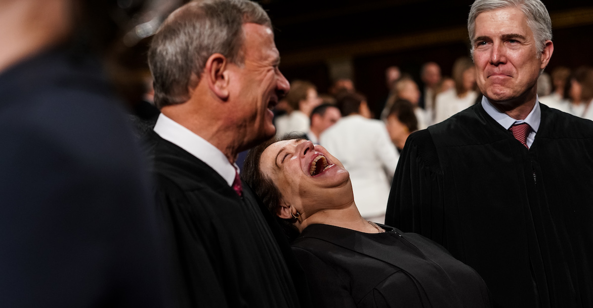 Justice Kagan laughs