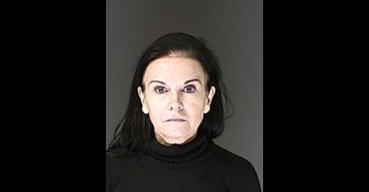 Carla Marie Faith appears in an El Paso County, Colo. Jail mugshot.