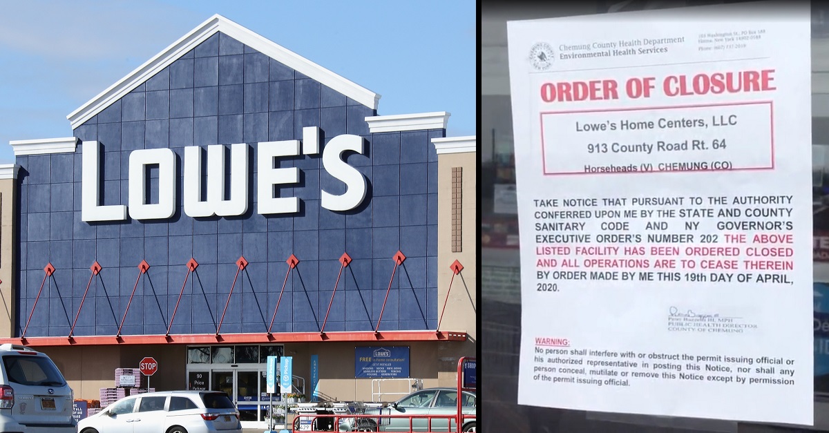 Lowe s Store Closed for Violating Social Distancing Rules Law