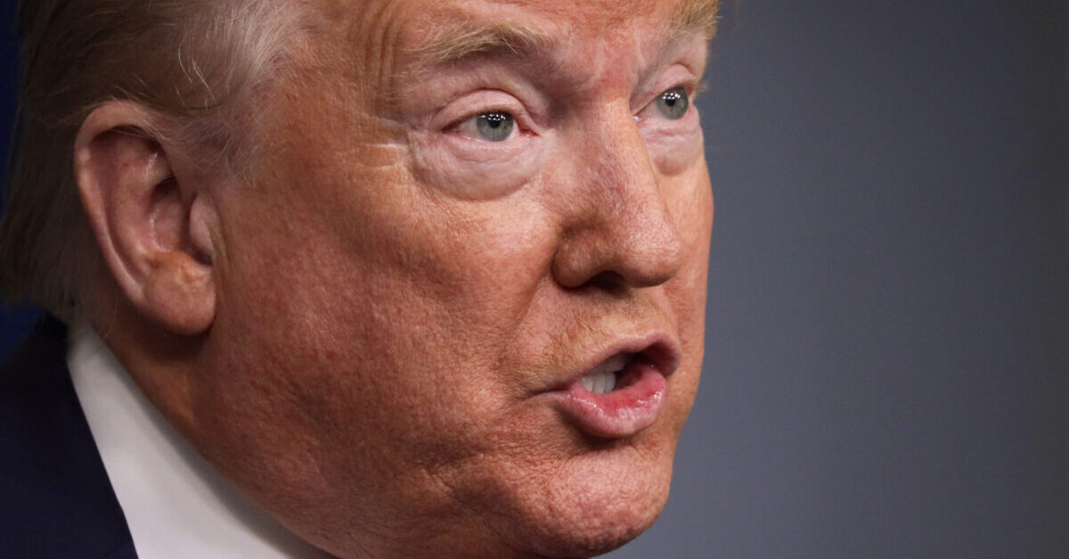 WASHINGTON, DC - MAY 22: U.S. President Donald Trump makes a statement in the briefing room at the White House on May 22, 2020 in Washington, DC. President Trump announced news CDC guidelines that churches and places of worship are essential and must reopen now.