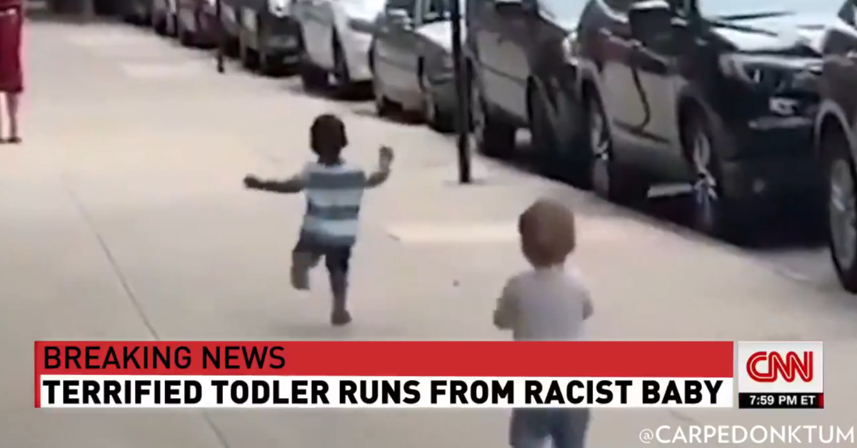 Twitter flags Trump's tweet of doctored 'racist baby' video