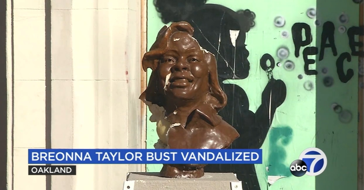 Police Investigate Vandalism of Oakland Breonna Taylor Sculpture