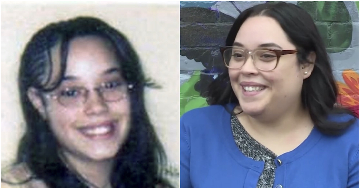 Before and after photographs of former kidnapping survivor Gina DeJesus 
