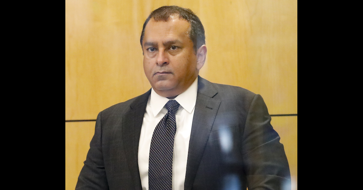 Former Theranos COO Ramesh Balwani appears in federal court for a status hearing on July 17, 2019 in San Jose, Calif. (Photo by Kimberly White/Getty Images)