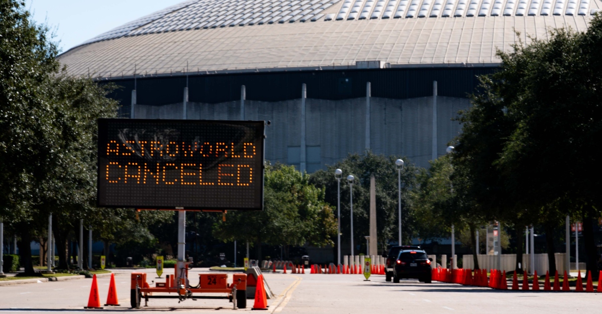 NRG Park day after the Astroworld Festival tragedy.