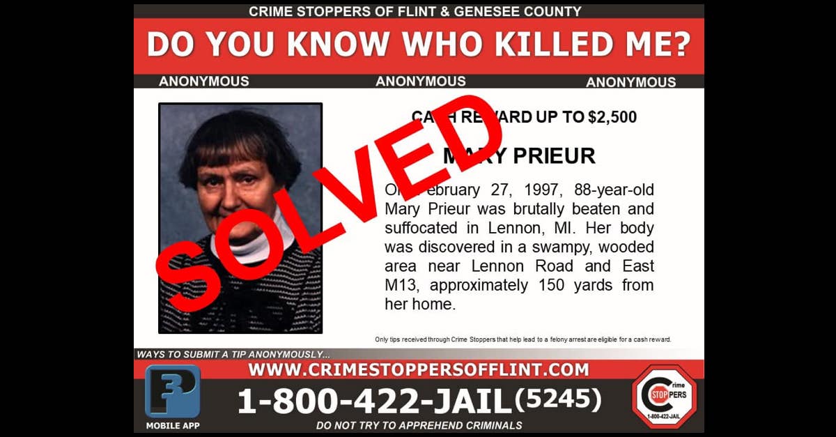 Mary Prieur cold case solved