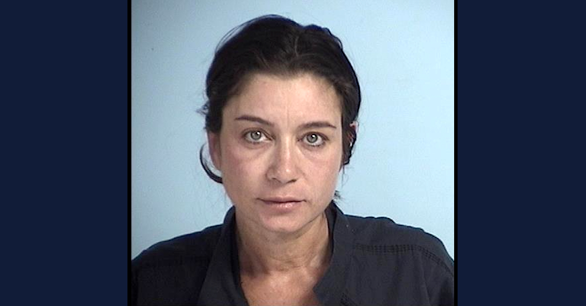 Patricia Cornwall appears in a mugshot taken by the Walton County, Fla. Sheriff's Office.