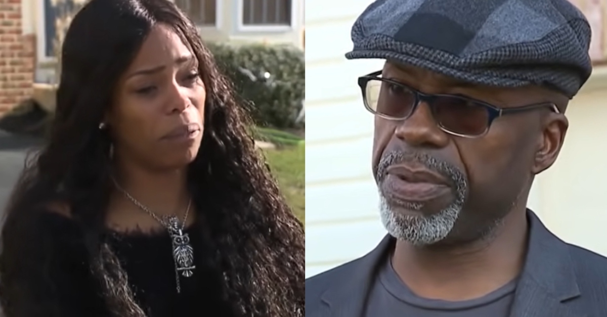 Valeria Smith and Keith Smith in an emotional 2019 interview, telling WMAR that a panhandler stabbed Jacquelyn Smith. In truth, prosecutors said, it was Keith, and Valeria helped cover it up.