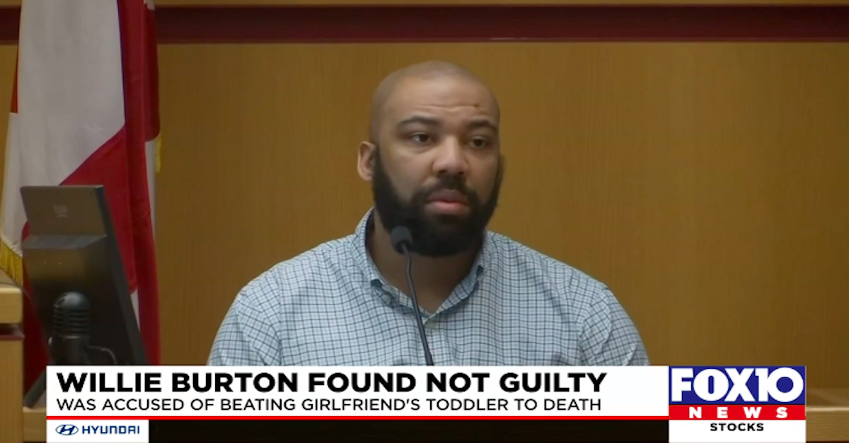 Willie A. Burton testifies during his murder trial.