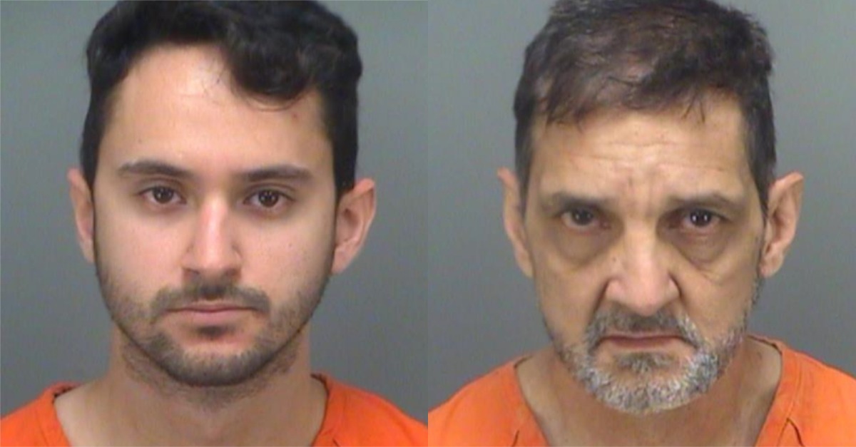 Jordan Jysae Pulido (L) and Roberto Santana Jimenez (R) appear in mugshots