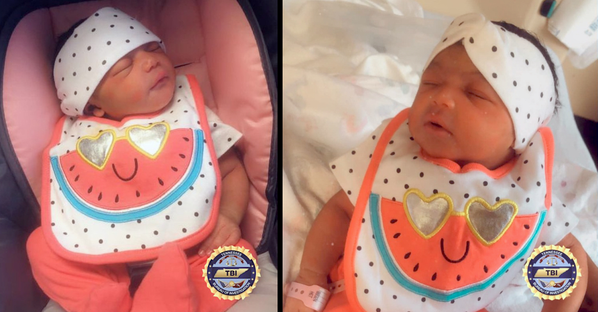 Kennedy Holye, who is believed to have died at the hands of her father when she was only two days old, appears in images released by the Tennessee Bureau of Investigation.