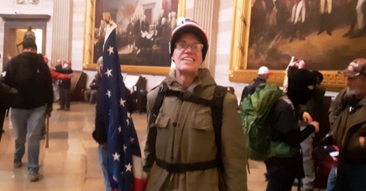 Kevin Loftus in the Capitol on Jan. 6