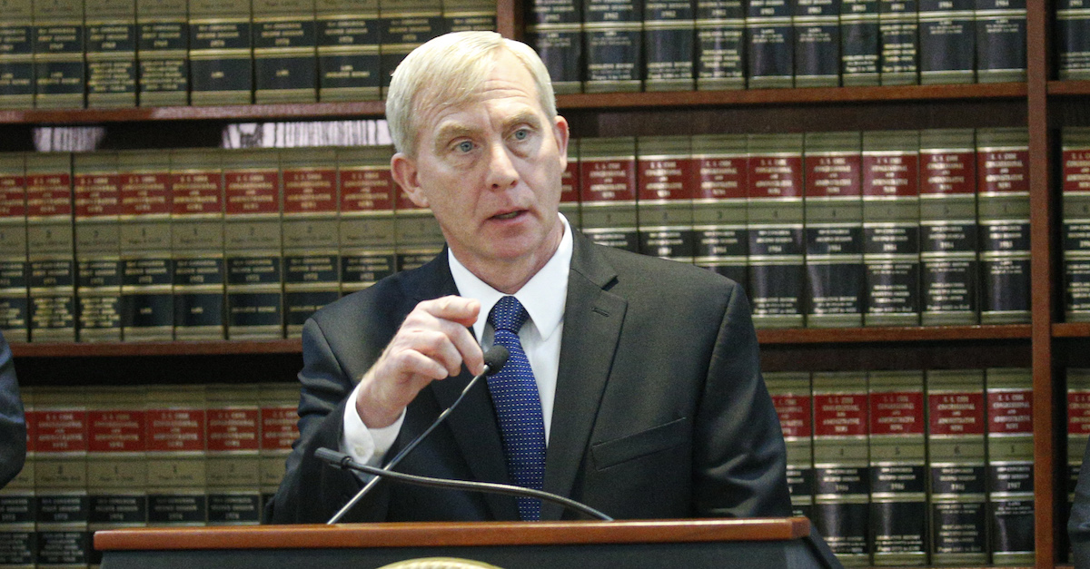 Richard Donoghue appears in a Nov. 7, 2019 file photo when he was a U.S. Attorney for the Eastern District of New York. (Photo by Kena Betancur/Getty Images.)