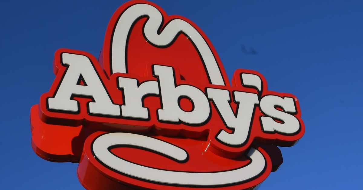 Arby's sign unrelated to the allegations at hand.
