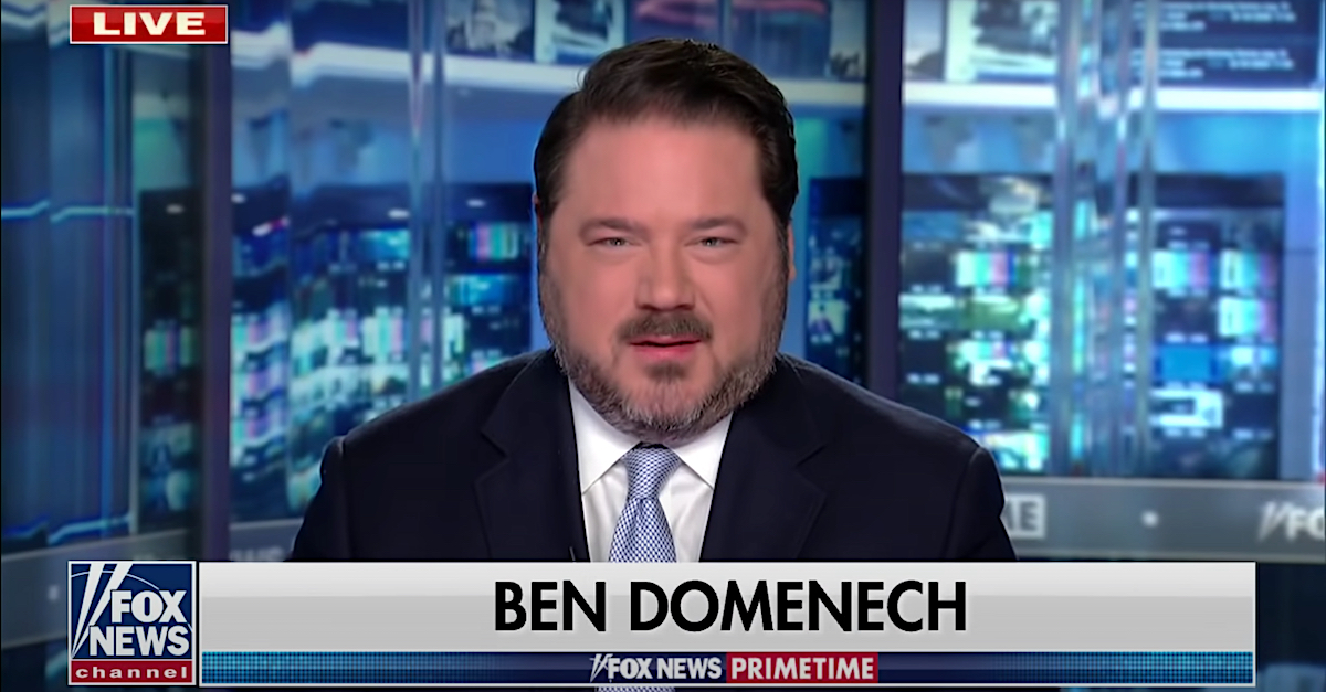 Ben Domenech appears in a FOX News/YouTube screengrab.