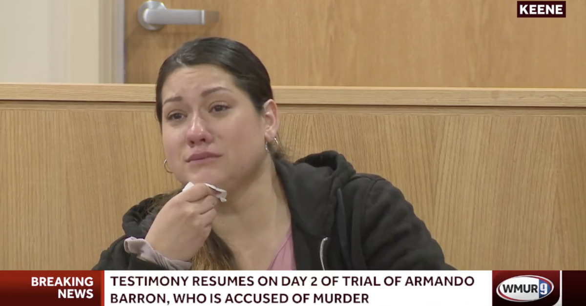 Britany Barron testifies in her husband