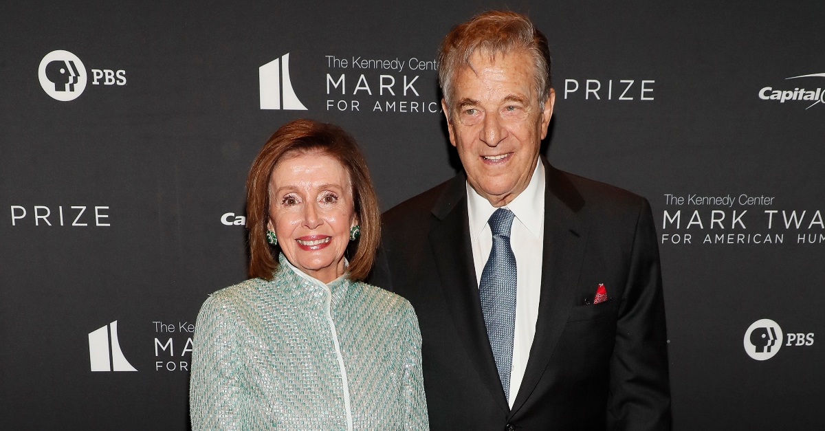 Nancy Pelosi, and Paul Pelosi the 23rd Annual Mark Twain Prize For American Humor at The Kennedy Center on April 24, 2022 in Washington, DC