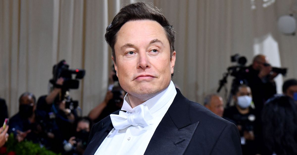 Elon Musk appears in a white bow tie