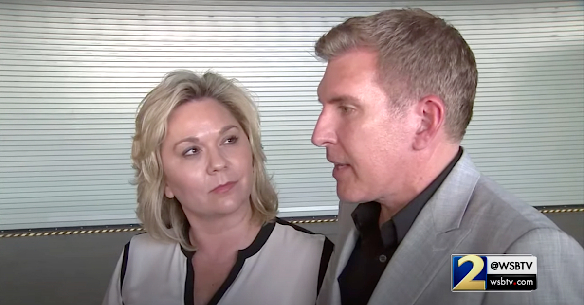 Julie Chrisley and Todd Chrisley appear on TV 