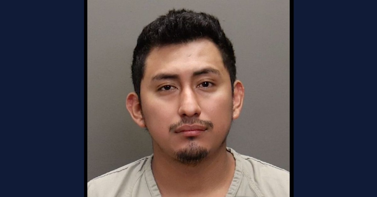 Gerson Fuentes appears in a jail booking photo.