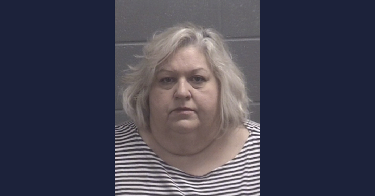 Connie Pound appears in a mugshot