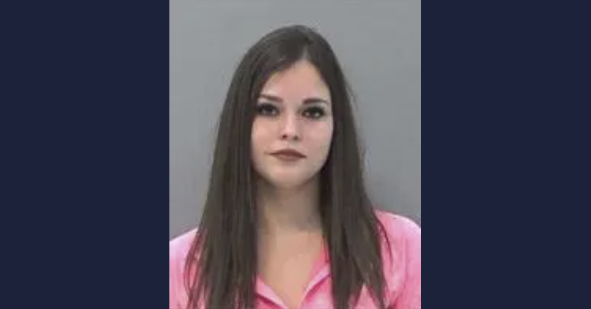 Evan Noelle Berryhill appears in a mugshot