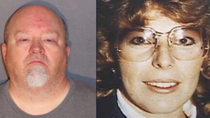 Left: Michael Allen Carbo, Jr. booking photo. Right: Nancy Daugherty