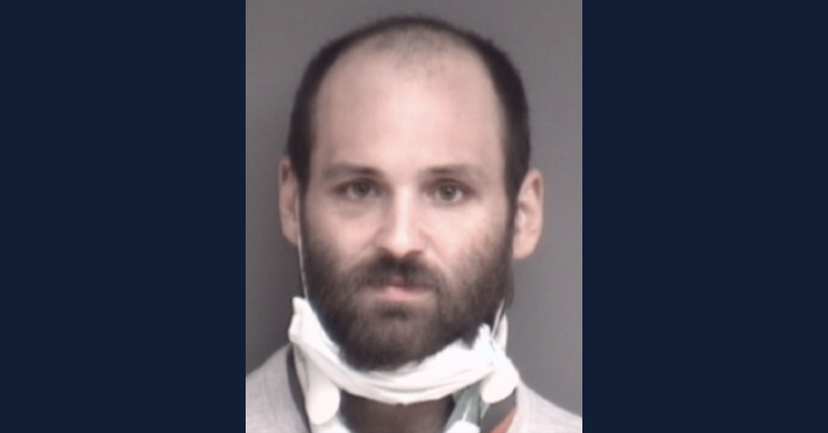 Branden Authement appears in a mugshot
