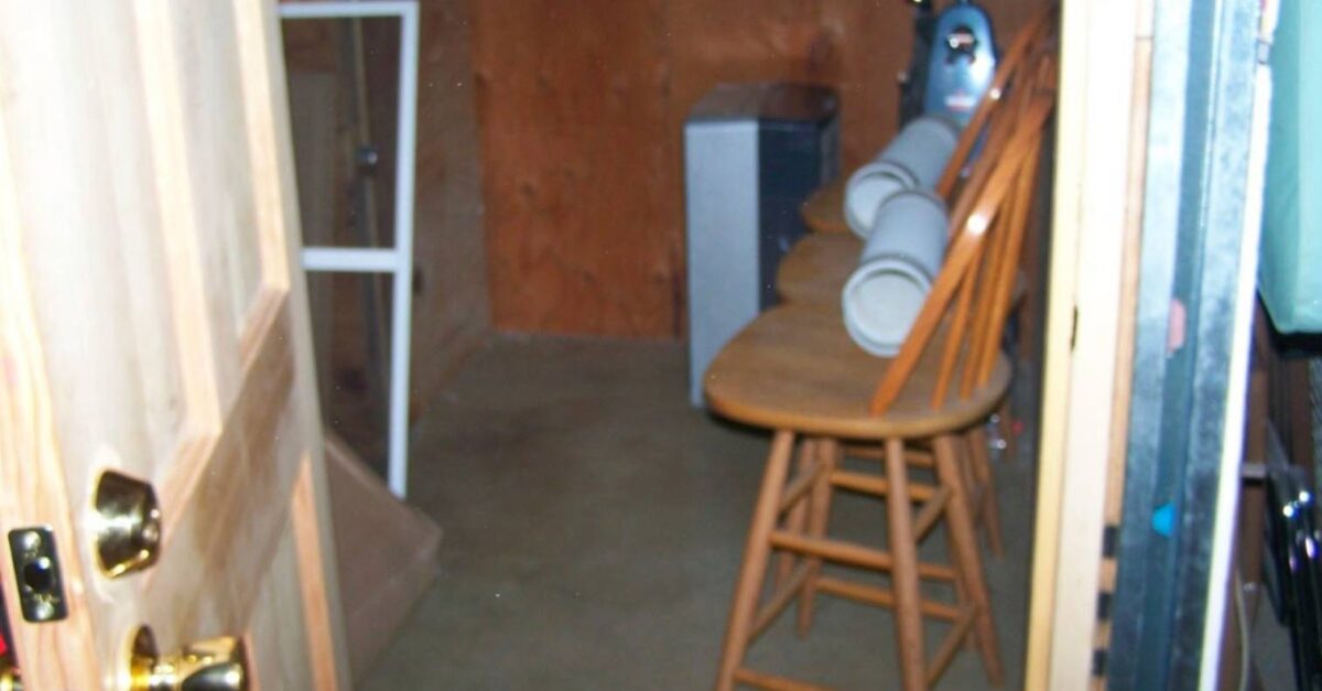 A woman alleges her adoptive parents kept her locked in a basement "dungeon" in New Hampshire during her childhood before escaping in 2018, a lawsuit said. (Photo from the complaint filed in New Hampshire on Monday, Jan. 30, 2023.)