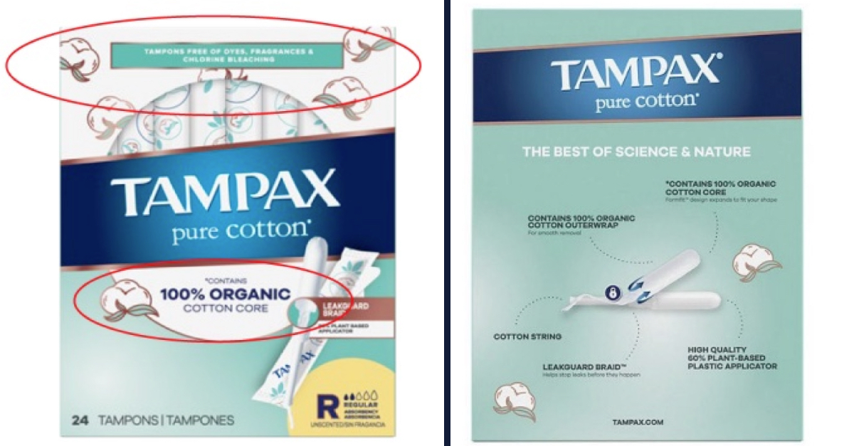 Tampax 'Pure Cotton' tampon has dangerous chemicals: lawsuit