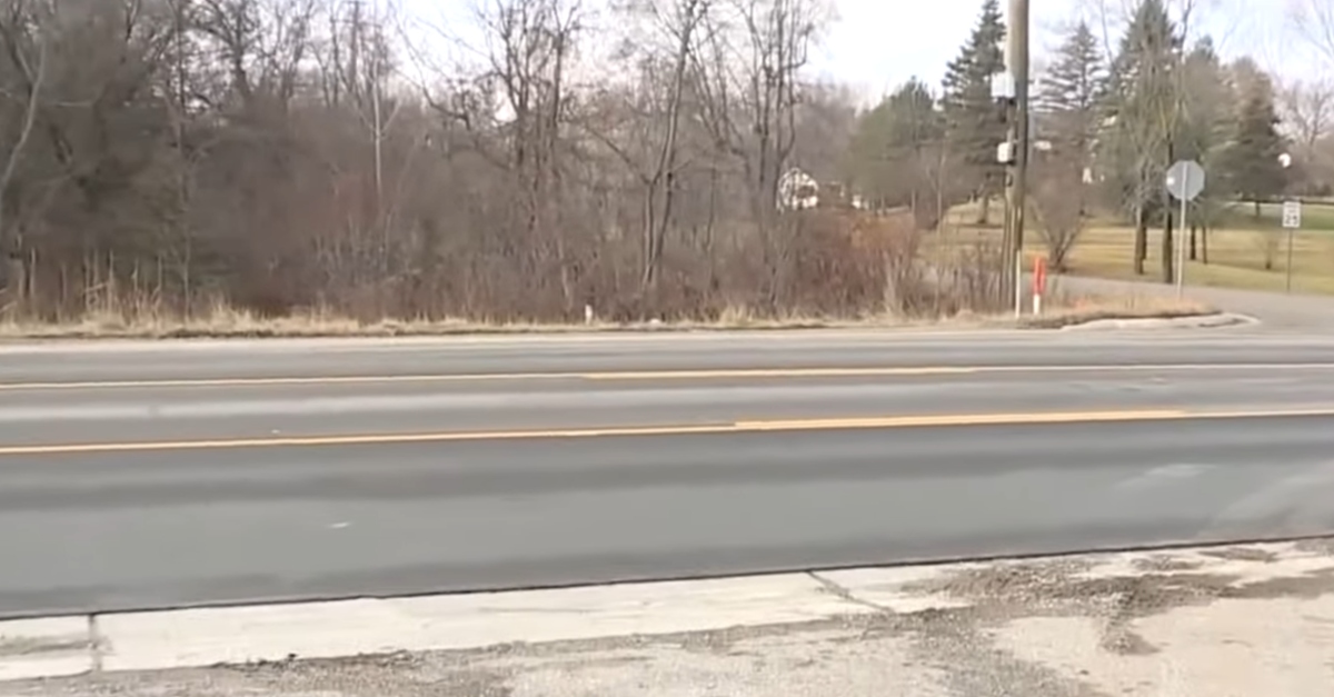 Road where authorities say hit-and-run driver killed Benjamin Kable the early morning of Jan. 1, 2023. (Screenshot: WYZ)