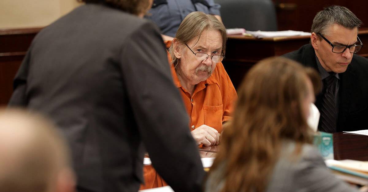William Roger Campbell sits at his sentencing hearing on March 8, 2023. (Image by Clarksville Now)