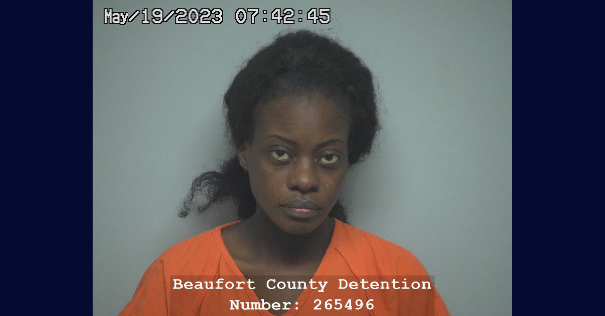 Jamie Michele Bradley-Brun drowned her 6-year-old daughter and tried to drown an 8-year-old, deputies said. The survivor's plea for help alerted others at the residence, according to investigators. (Mugshot: Beaufort County Detention Center)