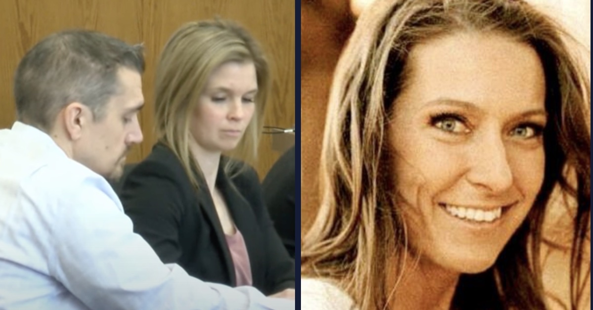 Tim Bliefnick appears in court; Becky Bliefnick pictured 