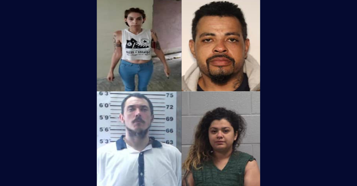 clockwise from top left: Megan Alyssa Colone, Shawn Callaway, Eva Garcia Martinez, and Patrick Harvard. (Images: District Attorney, Appalachian Judicial Circuit)
