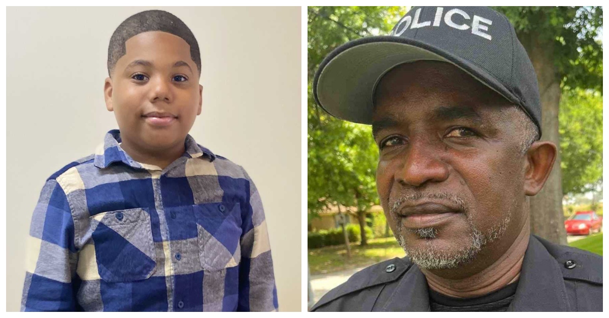 Aderrien Murry, left, and Indianola Police Officer Greg Capers (Photos courtesy attorney Carlos Moore via Mississippi Free Press)