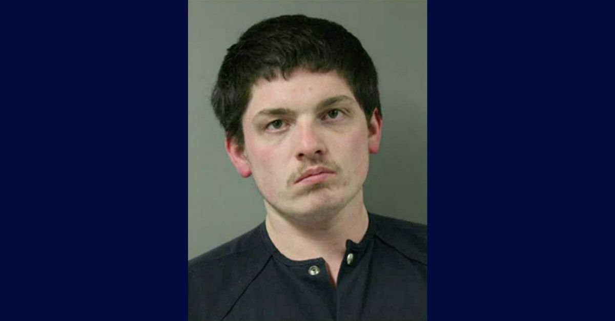 Brandon Thoma appears in a mugshot