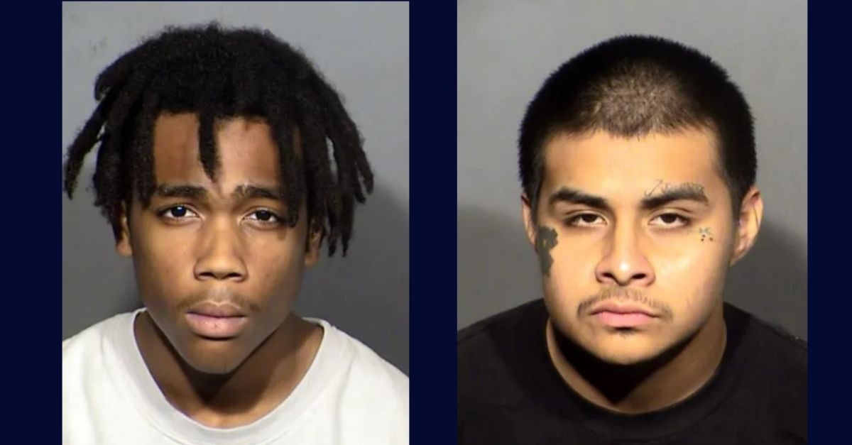 Left to right: Jzamir Keys, Jesus Ayala booking photos fromLas Vegas Metropolitan Police Department.