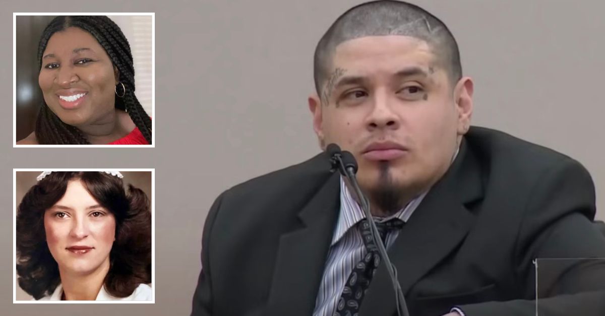 Nestor Hernandez testifying (KDFW screenshot), social worker Jacqueline Pokuaa (Mansfield Funeral Home) and nurse Katie Annette Flowers (Digital Memorial)