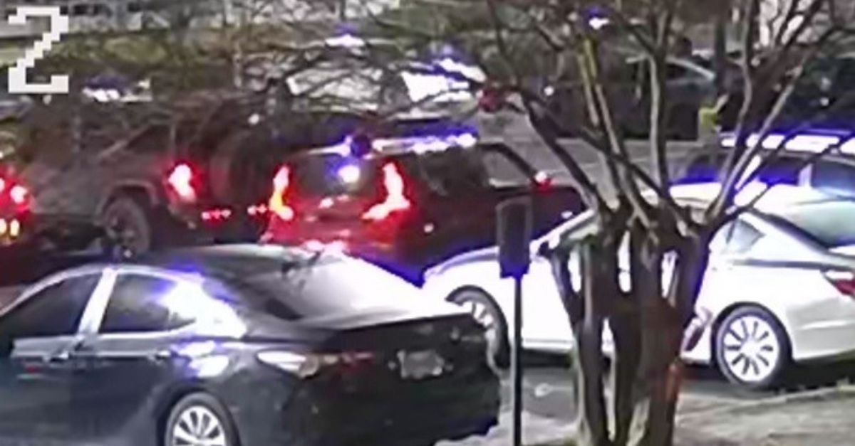 Virginia Beach Police Department released surveillance footage of the red Kia soul in the parking lot of Omega Bar in Virginia Beach. Two suspects spotted driving this vehicle were seen in the parking lot of the bar as pictured as well as near the crime scene on Pickering Street. 