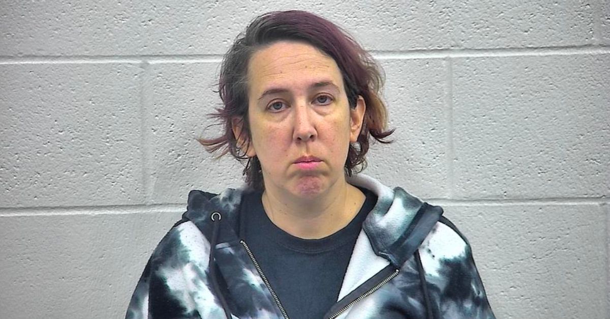 Michelle Bray appears in a booking photo