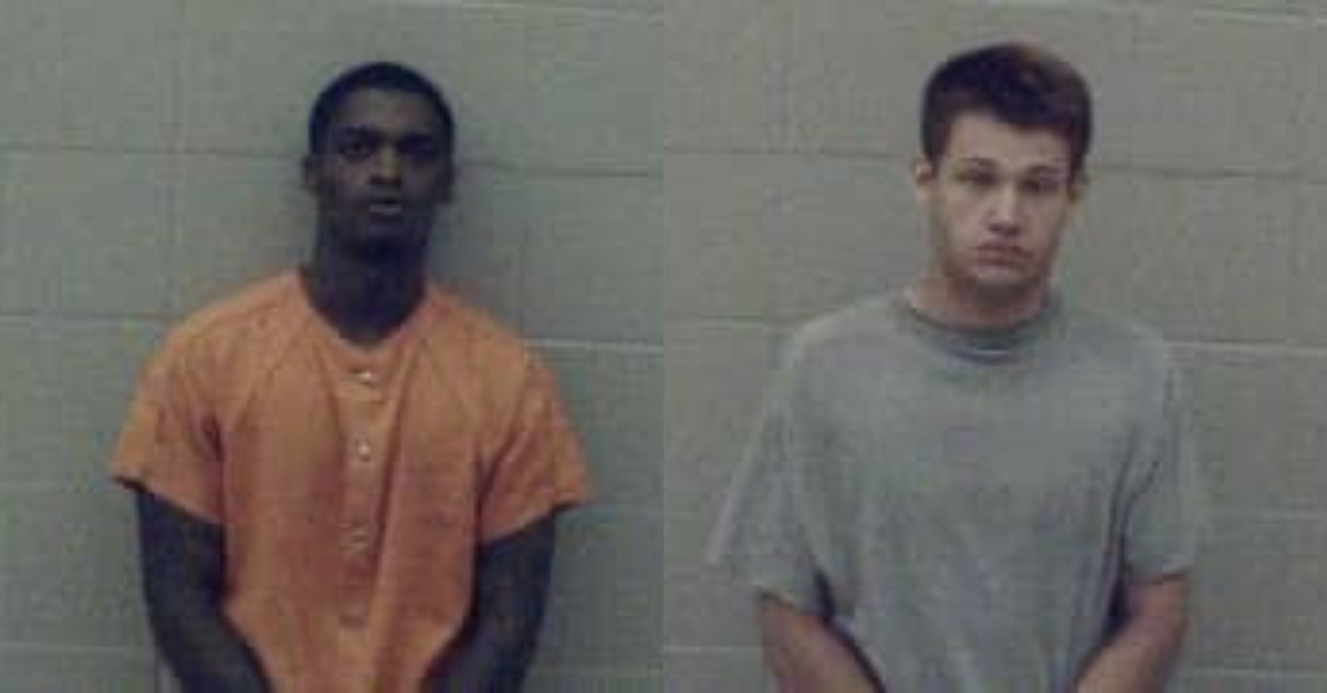 Jatonia Bryant Jr. and Noah David Roush escaped from a jail in Jefferson County, Arkansas, authorities said. (Mug shots: Jefferson County Sheriff