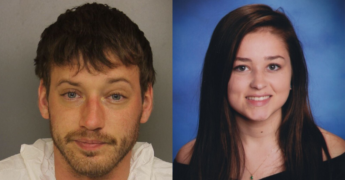 Leroy Brahm violently beat his girlfriend, Annabel Rose Meenan, to death. (Mug shot: Chester County District Attorney; image of Meenan: DellaVecchia, Reilly, Smith & Boyd Funeral Home, Inc.)